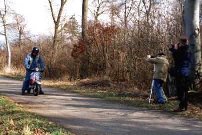 kurz vor der Aufnahme